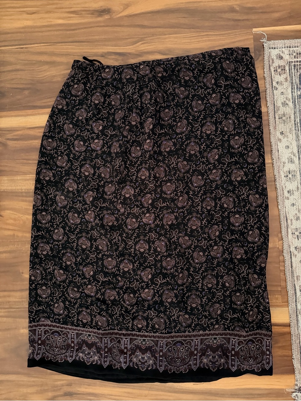 Women’s  Patterned Wrap Midi Skirt